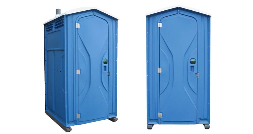 Long-term porta potty units on site in Prosper, Texas